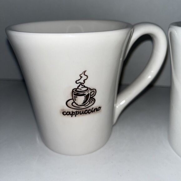 Decortative Coffee Themed Mugs ‘Cappuccino’ and ‘Mocha’ SUPER CUTE 2pc - Picture 2 of 5